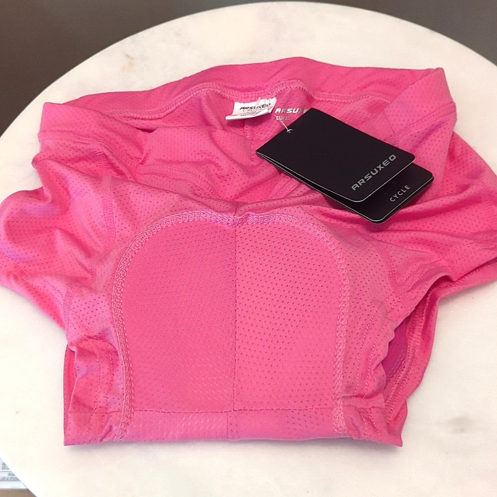 Cycling Bike Shorts Pink Padded